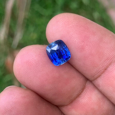 Blue Sapphire 3.07 ct Cushion - Sri Lanka