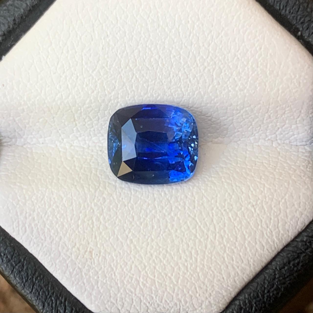 Blue Sapphire 3.07 ct Cushion - Sri Lanka