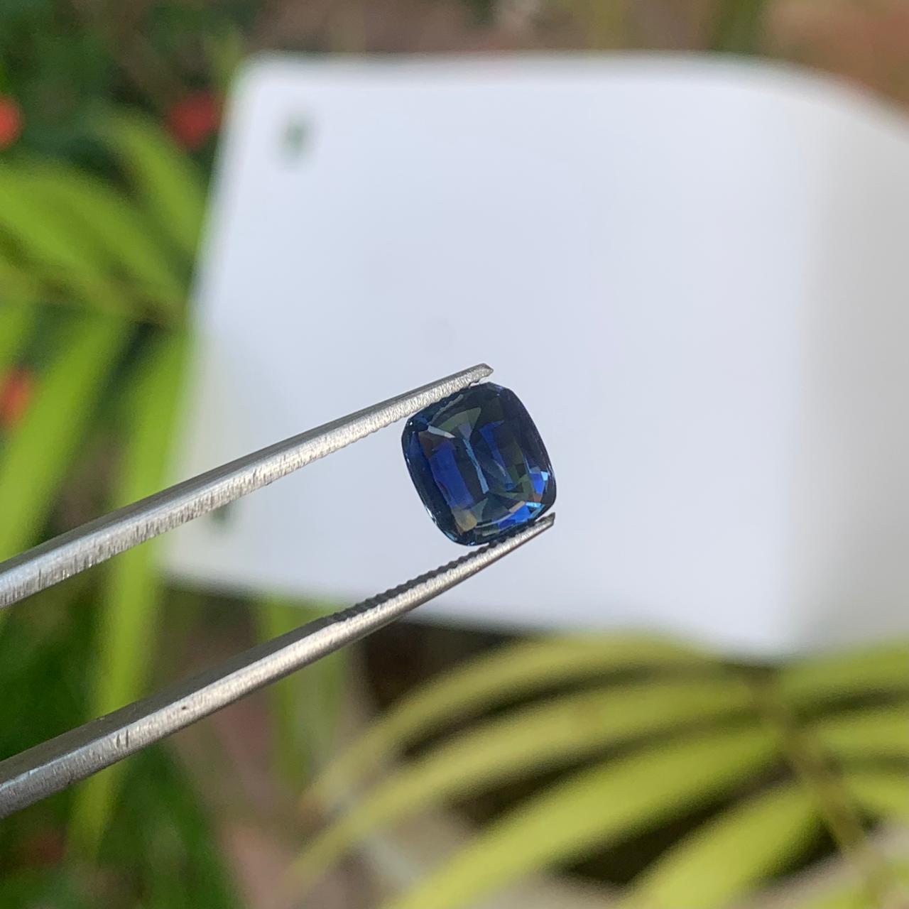 Blue Sapphire 3.07 ct Cushion - Sri Lanka
