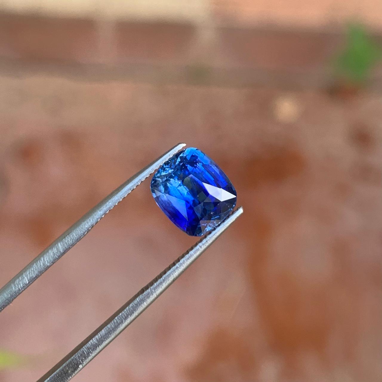 Blue Sapphire 3.07 ct Cushion - Sri Lanka