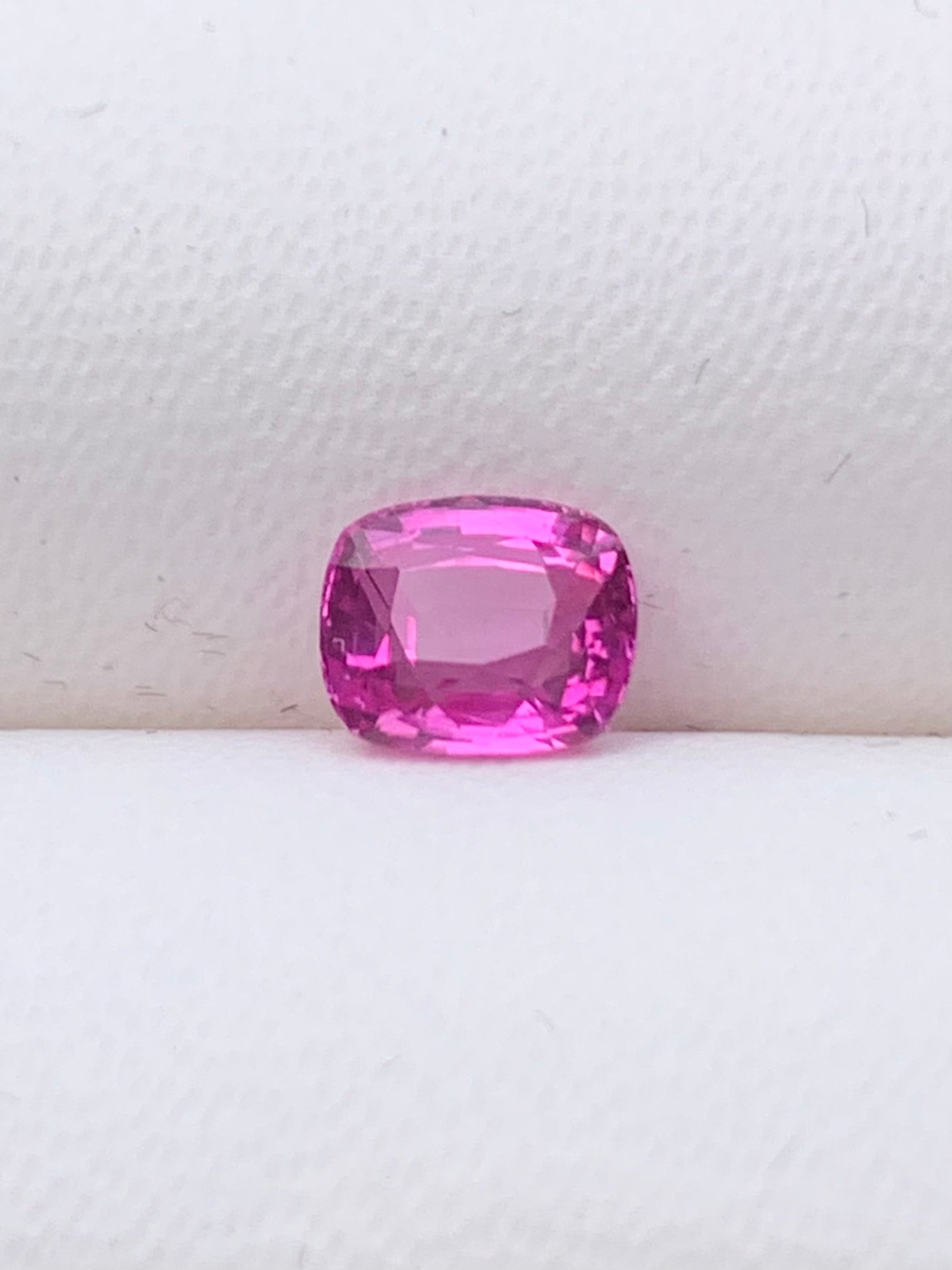 Unheated Hot Pink Sapphire 1.35 ct Cushion – Sri Lanka