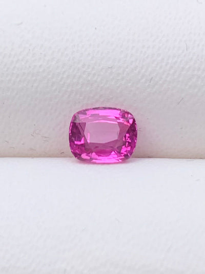 Unheated Hot Pink Sapphire 1.35 ct Cushion – Sri Lanka