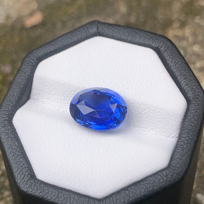5.54 Ct Flawless Cornflower Blue Sapphire | Ceylon Origin Blue Sapphire