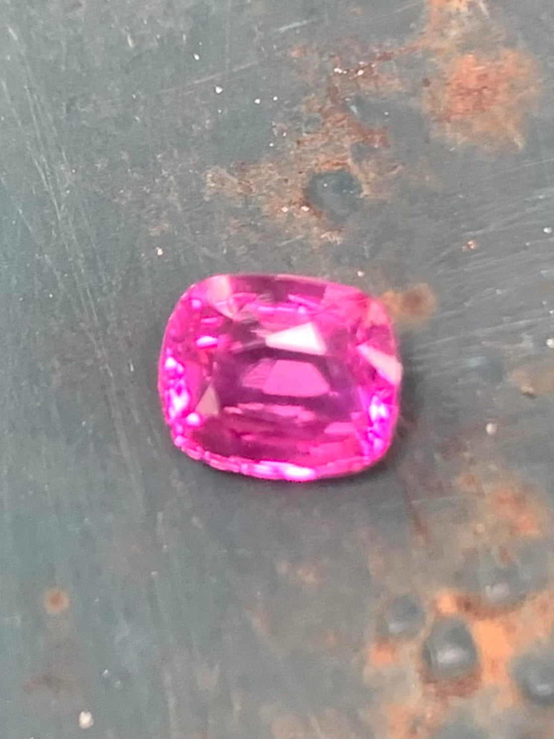Unheated Hot Pink Sapphire 1.35 ct Cushion – Sri Lanka
