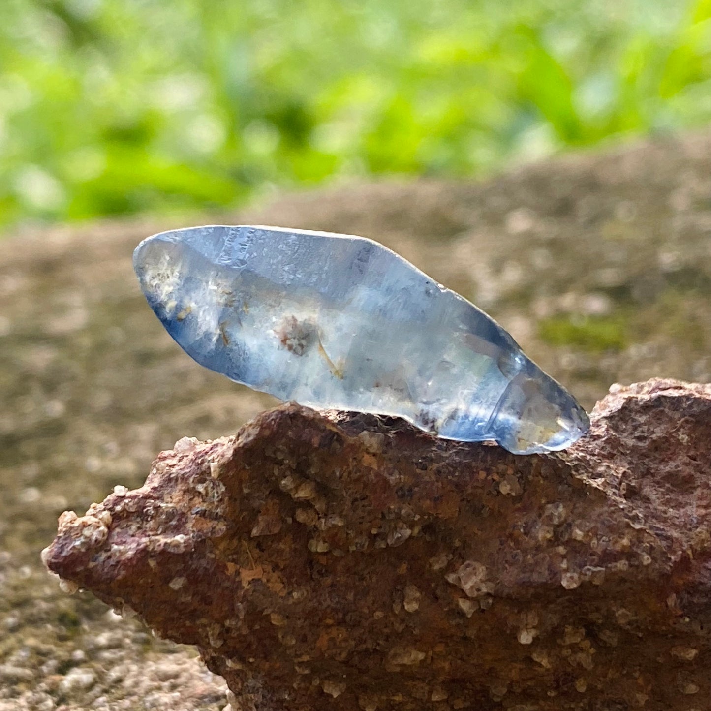 Natural Blue Sapphire Crystal 16.75 Ct – Healing Stone | Glassy Body | Rare Collector’s Gem"