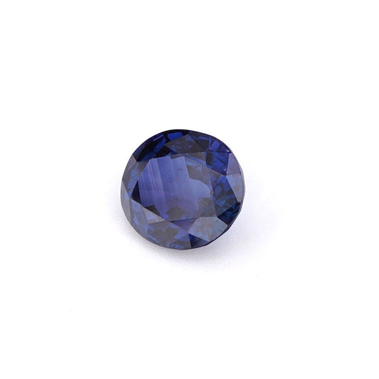 Natural Blue Sapphire - 1.07 Ct,  Round Cut, Natural Corundum