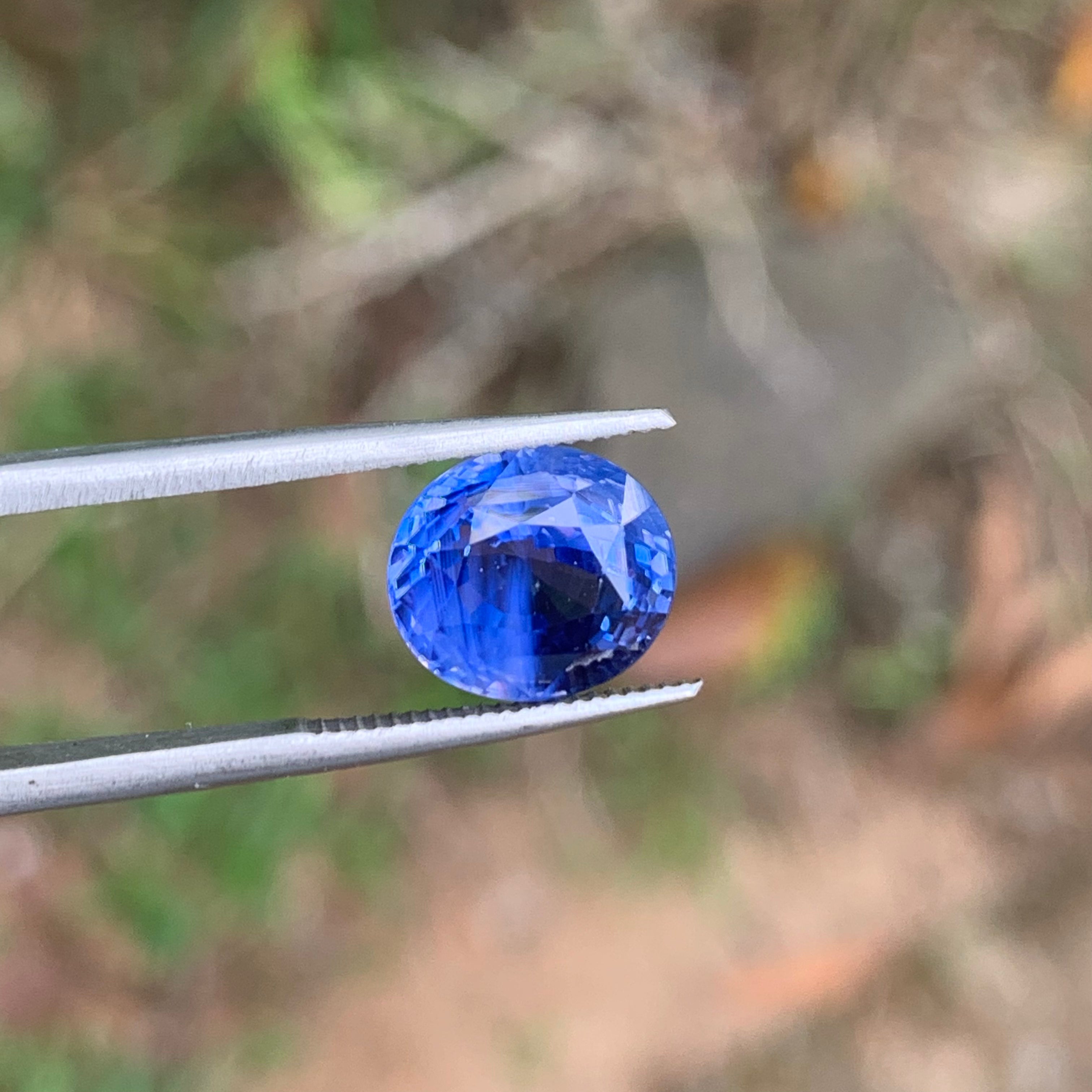 Unheated Cornflower Blue Sapphire 5.10 ct Oval – Sri Lanka