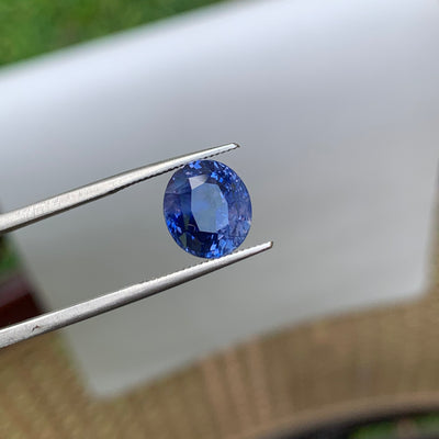 Unheated Cornflower Blue Sapphire 5.10 ct Oval – Sri Lanka