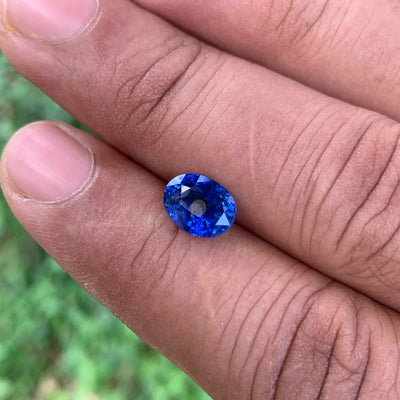 Unheated Cornflower Blue Sapphire 5.56 ct Oval – Sri Lanka