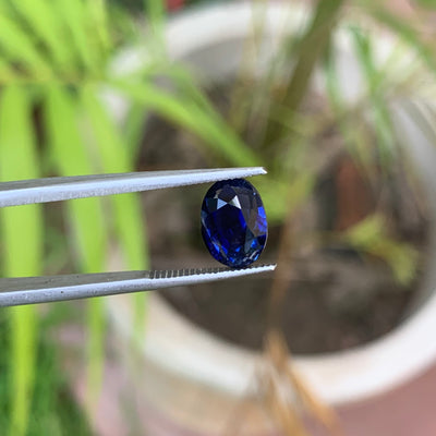 Unheated Royal Blue Sapphire 3.05 ct Oval – Sri Lanka