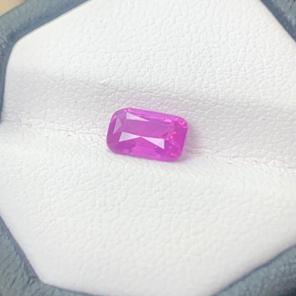 Natural Pink Sapphire - 1.09ct Unheated Ceylon Rectangular Cushion