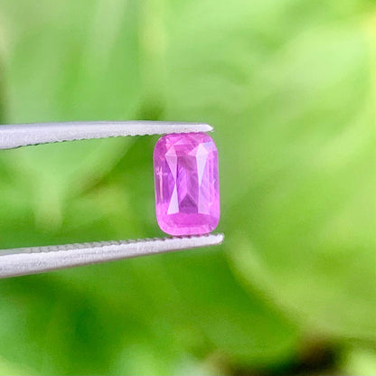 Natural Pink Sapphire - 1.09ct Unheated Ceylon Rectangular Cushion