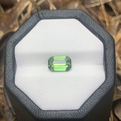 Natural Green Sapphire - 1.69ct Unheated Ceylon Emerald Cut
