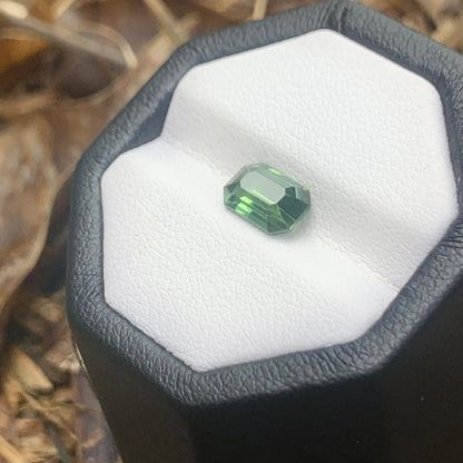 Natural Green Sapphire - 1.69ct Unheated Ceylon Emerald Cut