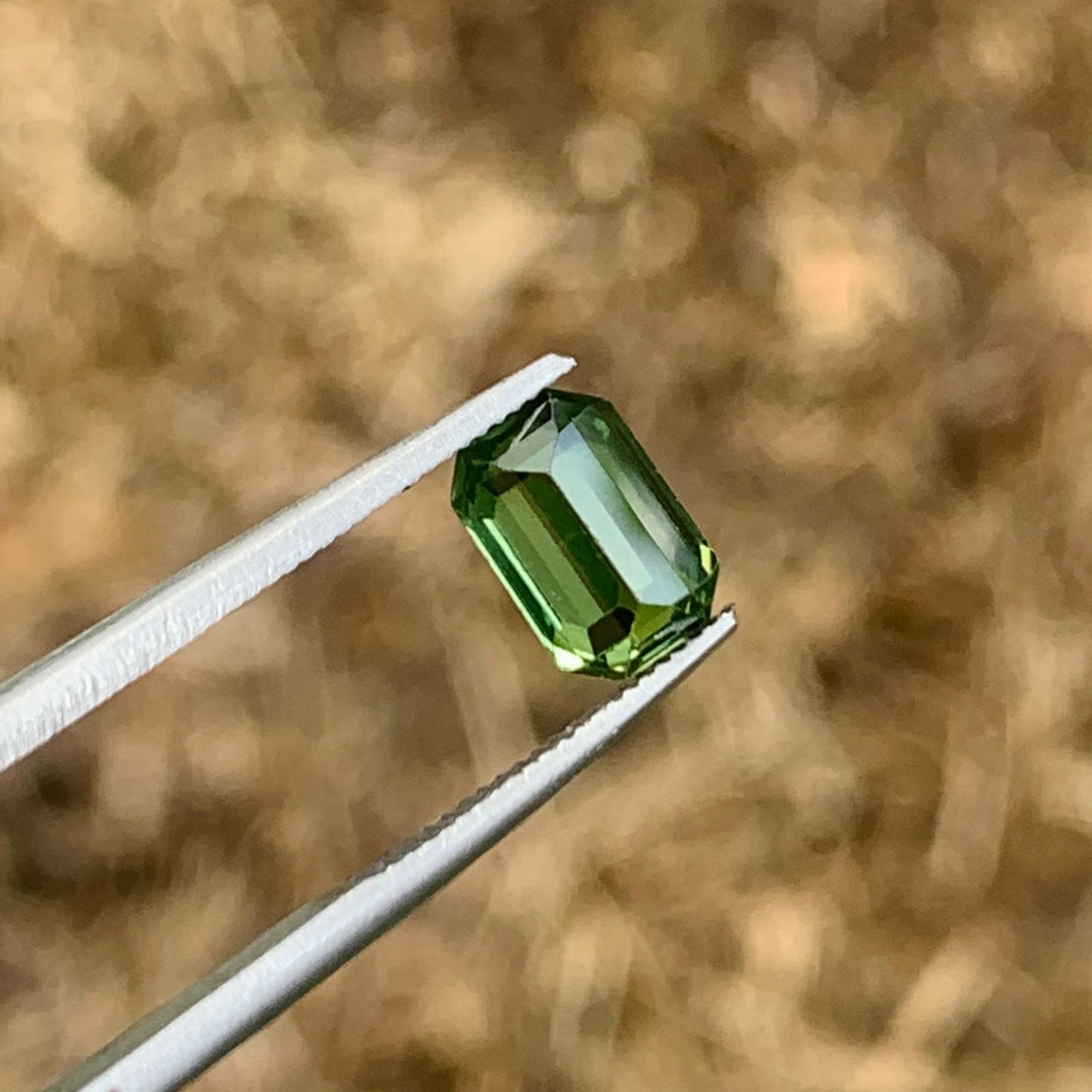 Natural Green Sapphire - 1.69ct Unheated Ceylon Emerald Cut