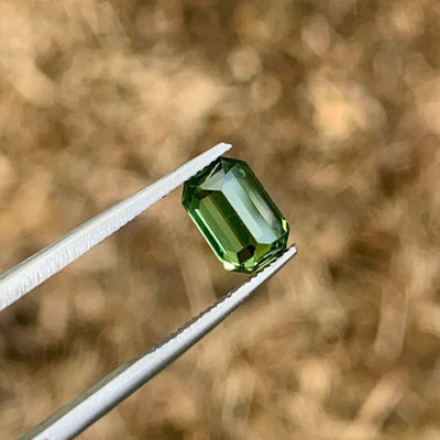 Unheated Green Sapphire 1.69 ct Cushion