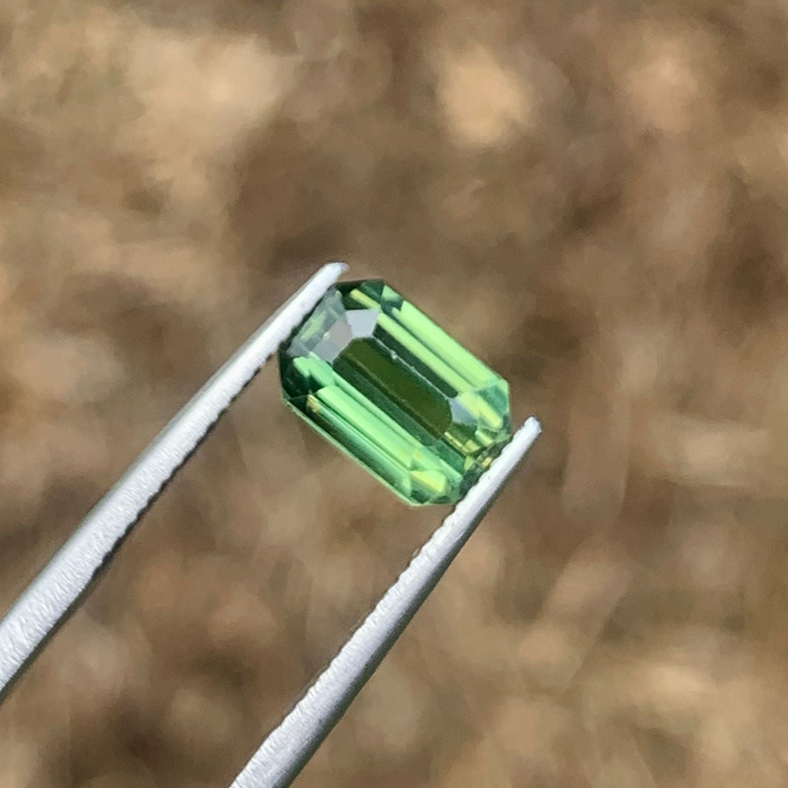 Unheated Green Sapphire 1.69 ct Cushion