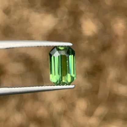 Natural Green Sapphire - 1.69ct Unheated Ceylon Emerald Cut