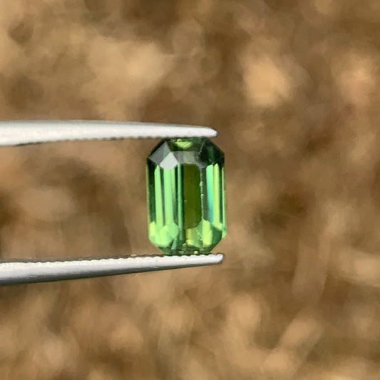 Natural Green Sapphire - 1.69ct Unheated Ceylon Emerald Cut