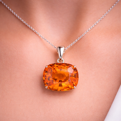 Natural Spessartine Garnet 1.55 ct Cushion – Madagascar