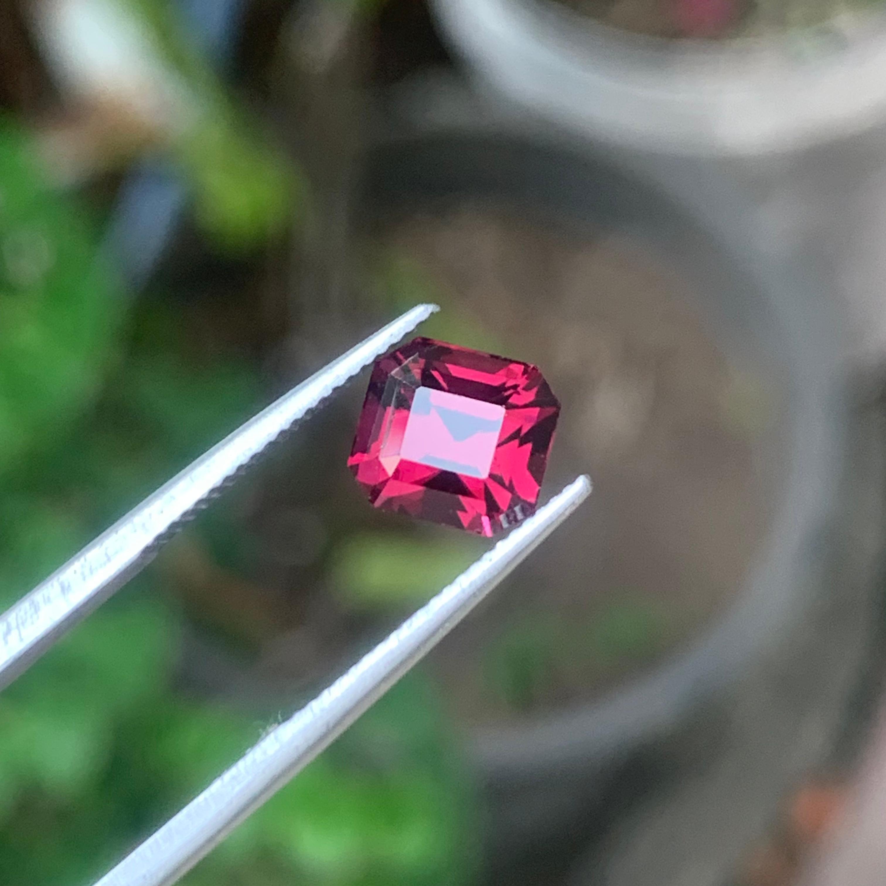 Natural Red Spinel 2.04 ct Octagon