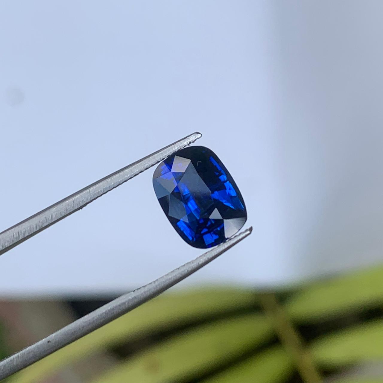 Royal Blue Sapphire Sapphire 3.07 ct Cushion – Sri Lanka