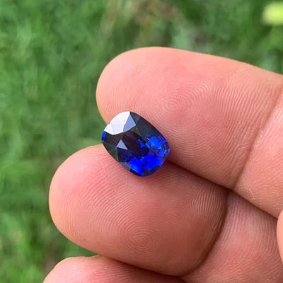 Royal Blue Sapphire Sapphire 3.07 ct Cushion – Sri Lanka