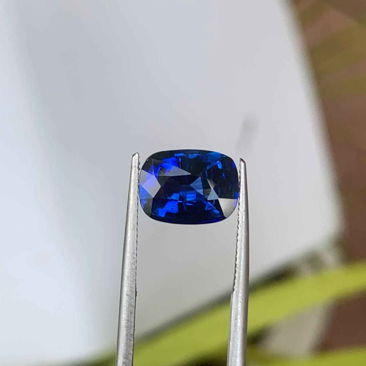 Royal Blue Sapphire Sapphire 3.07 ct Cushion – Sri Lanka