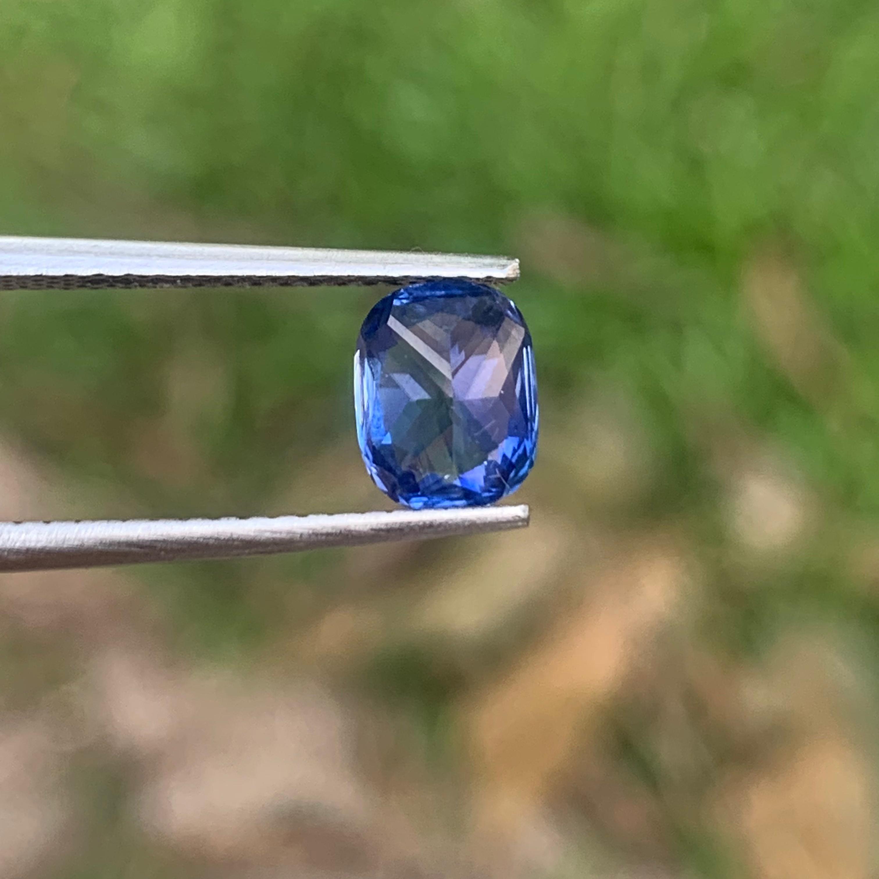Cornflower Blue Sapphire 1.61ct Cushion - Sri Lanka