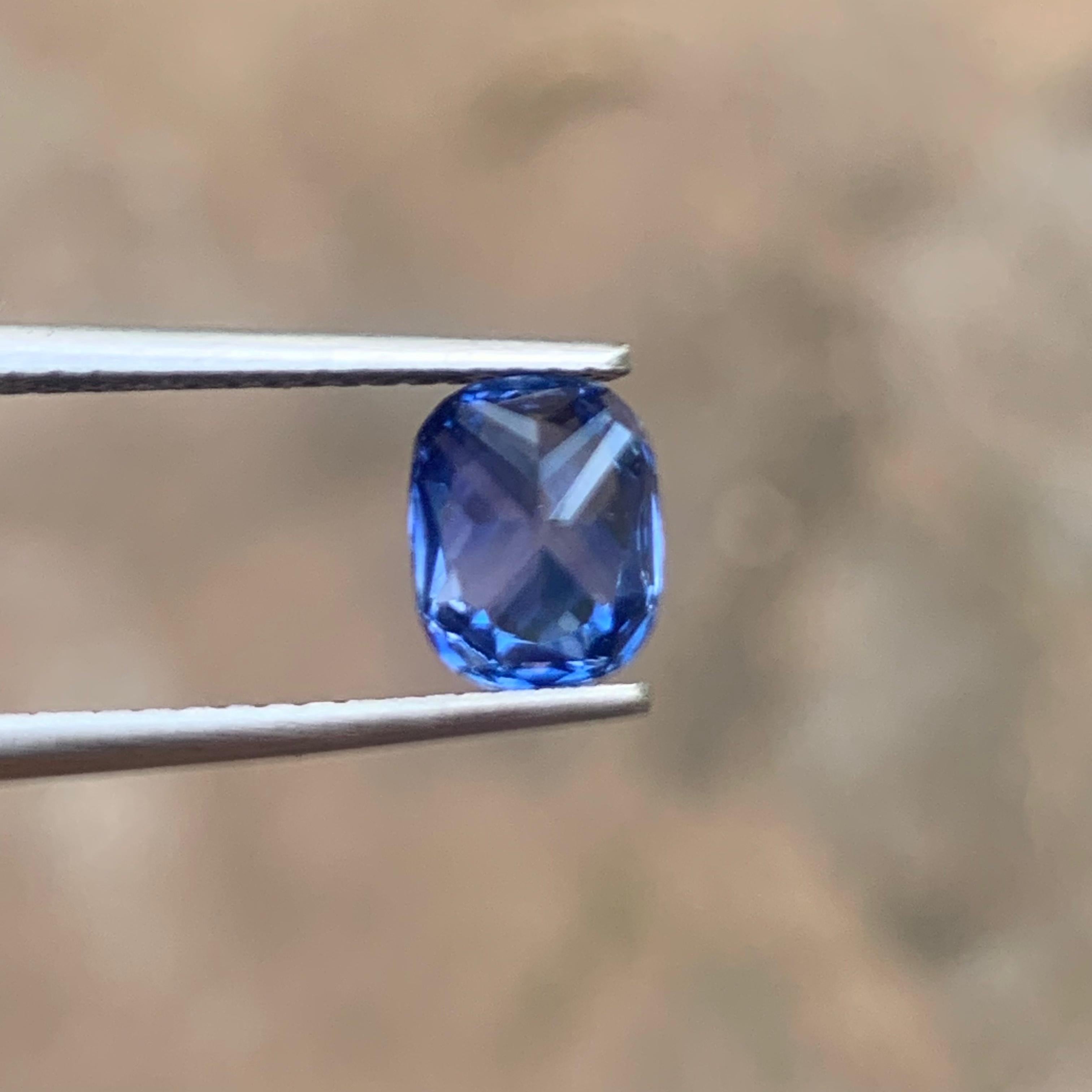 Cornflower Blue Sapphire 1.61ct Cushion - Sri Lanka