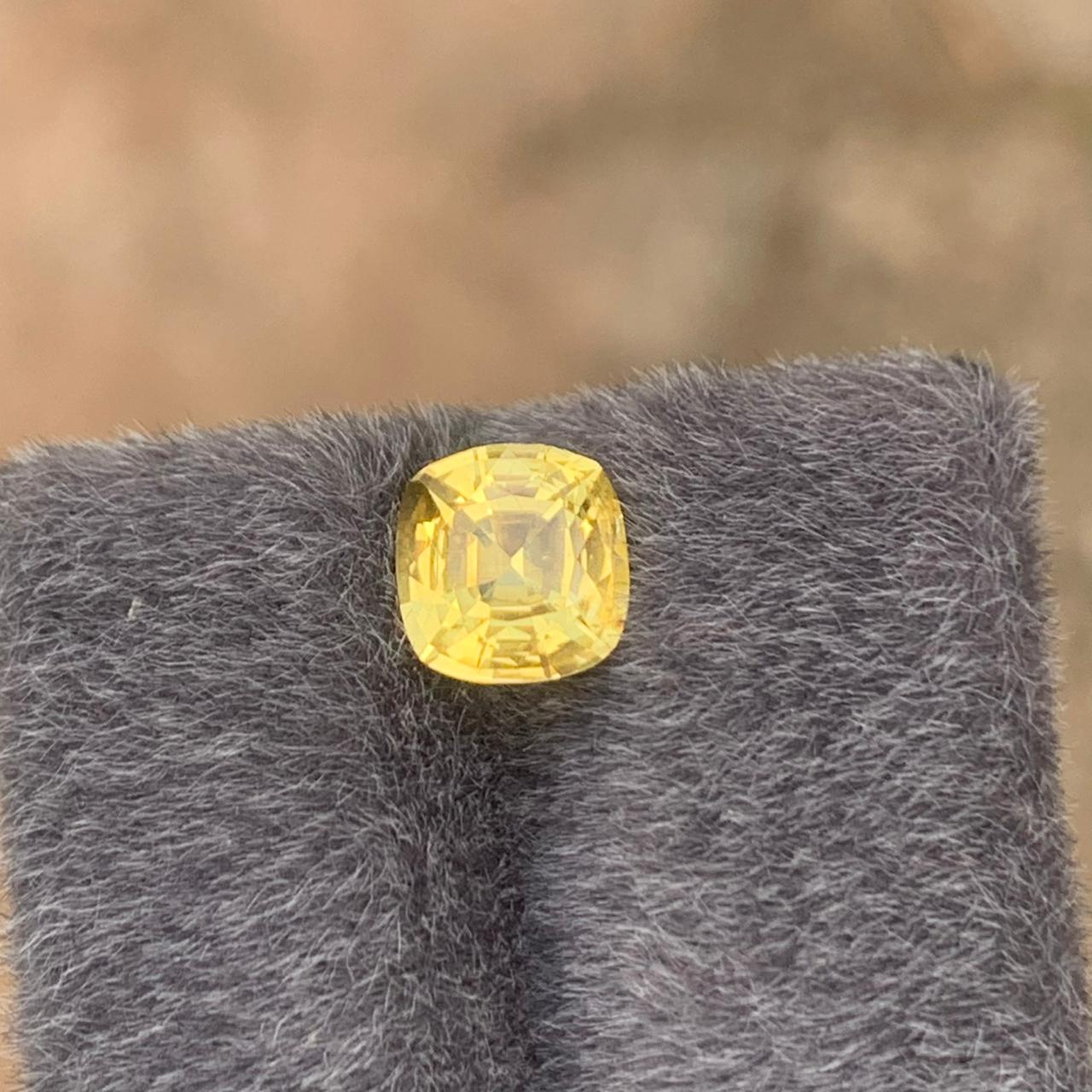 2.15 Ct Unheated Yellow Sapphire | Ceylon Natural Yellow Sapphire