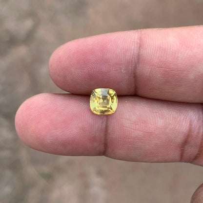 2.15 Ct Unheated Yellow Sapphire | Ceylon Natural Yellow Sapphire