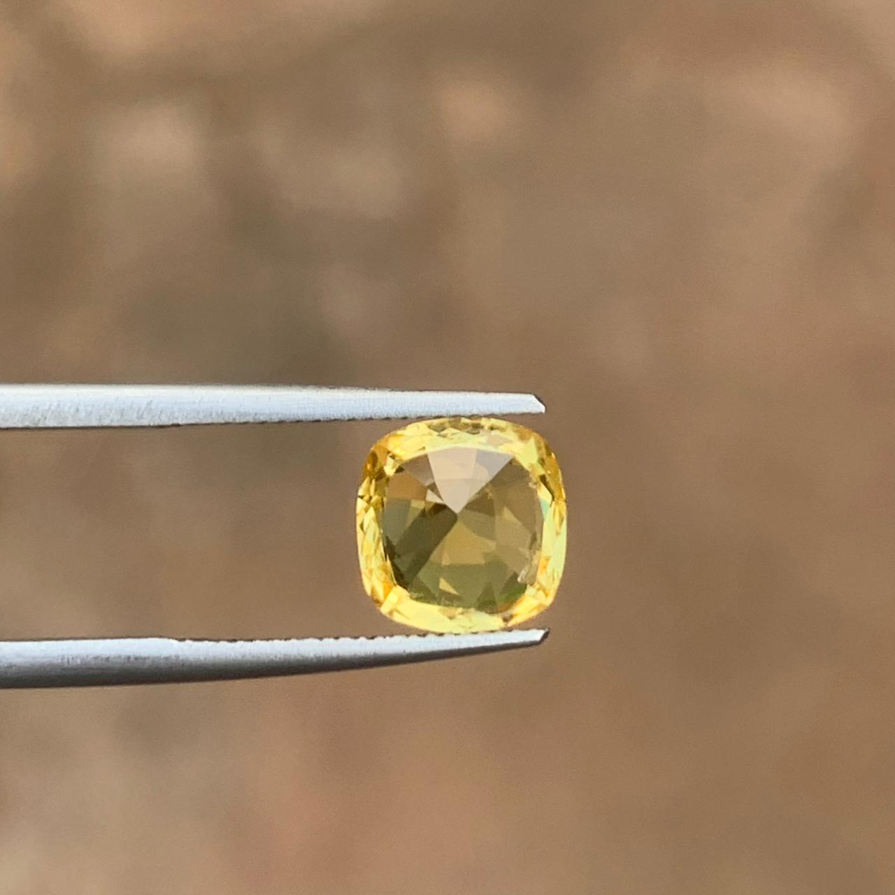2.15 Ct Unheated Yellow Sapphire | Ceylon Natural Yellow Sapphire