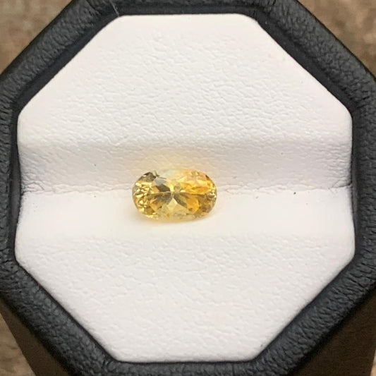 1.35 Ct Unheated Yellow Sapphire | Natural Sri Lankan Gemstone for Jewelry