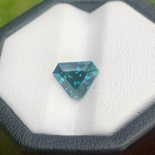 1.93 Ct Natural Teal Sapphire | Rare Trilliant Cut Loose Gemstones