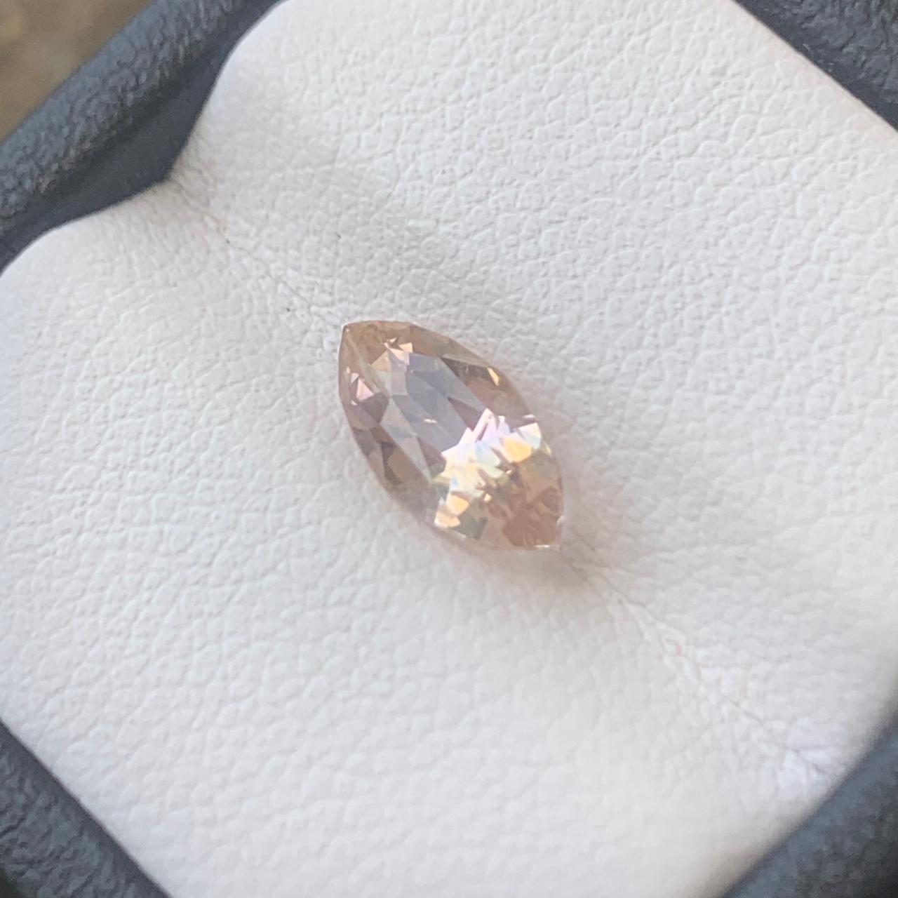 Unheated Peach Sapphire 1.60 ct Marquise – Sri Lanka