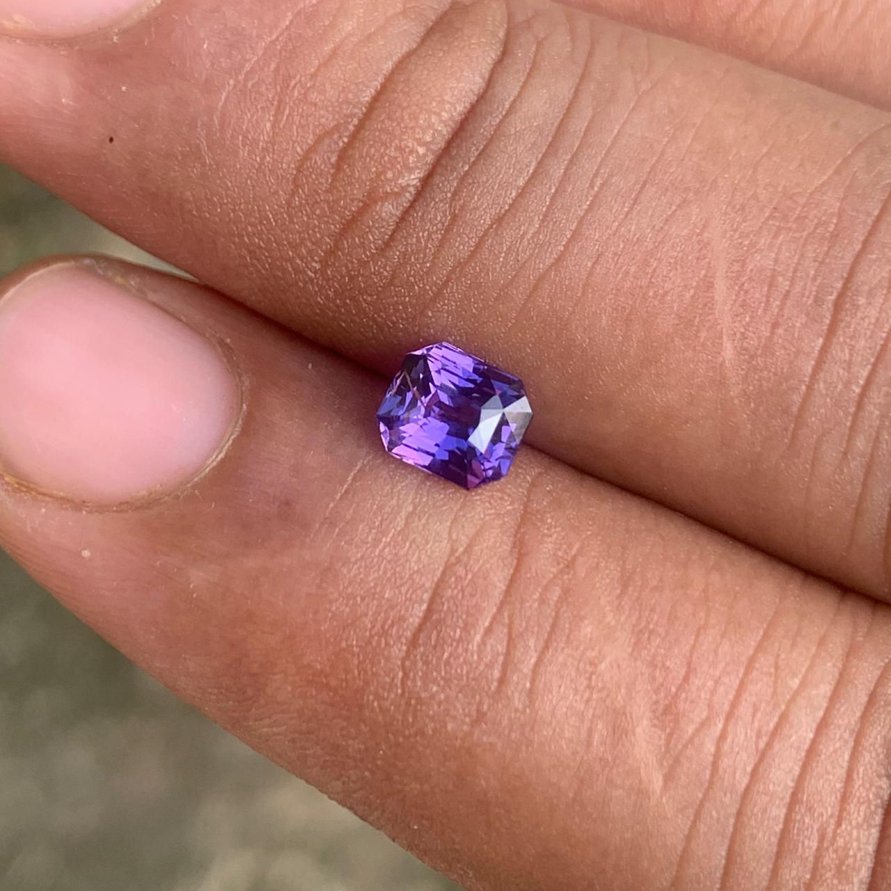 1.08 Ct Unheated Natural Violet Sapphire | Loose Gem for Rings & Custom Jewelry
