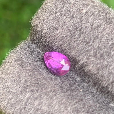Unheated Purple Sapphire 1.21 ct Pear – Sri Lanka