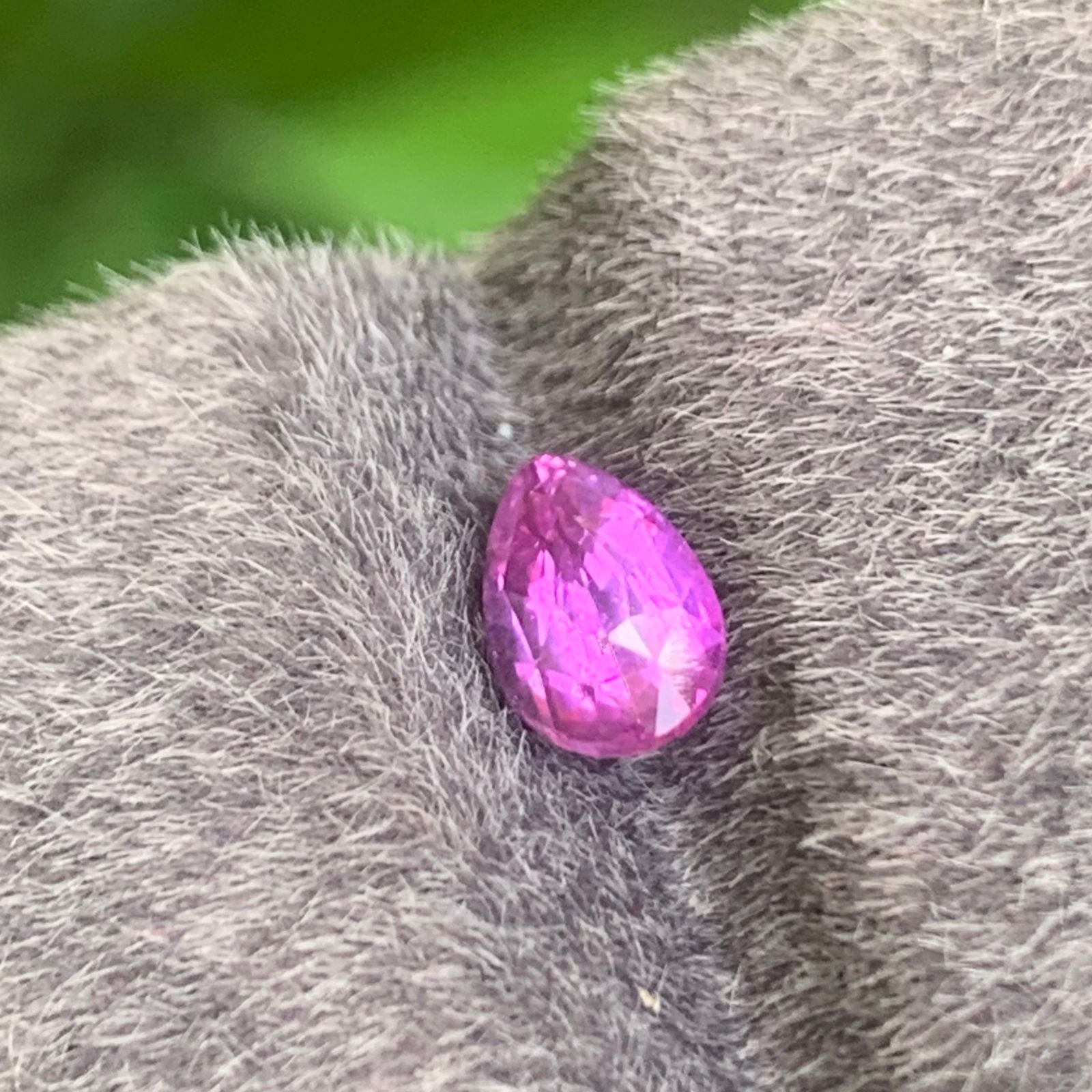 Unheated Purple Sapphire 1.21 ct Pear – Sri Lanka