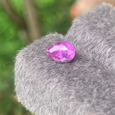 Unheated Purple Sapphire 1.21 ct Pear – Sri Lanka