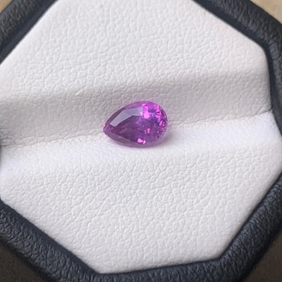 Unheated Purple Sapphire 1.21 ct Pear – Sri Lanka