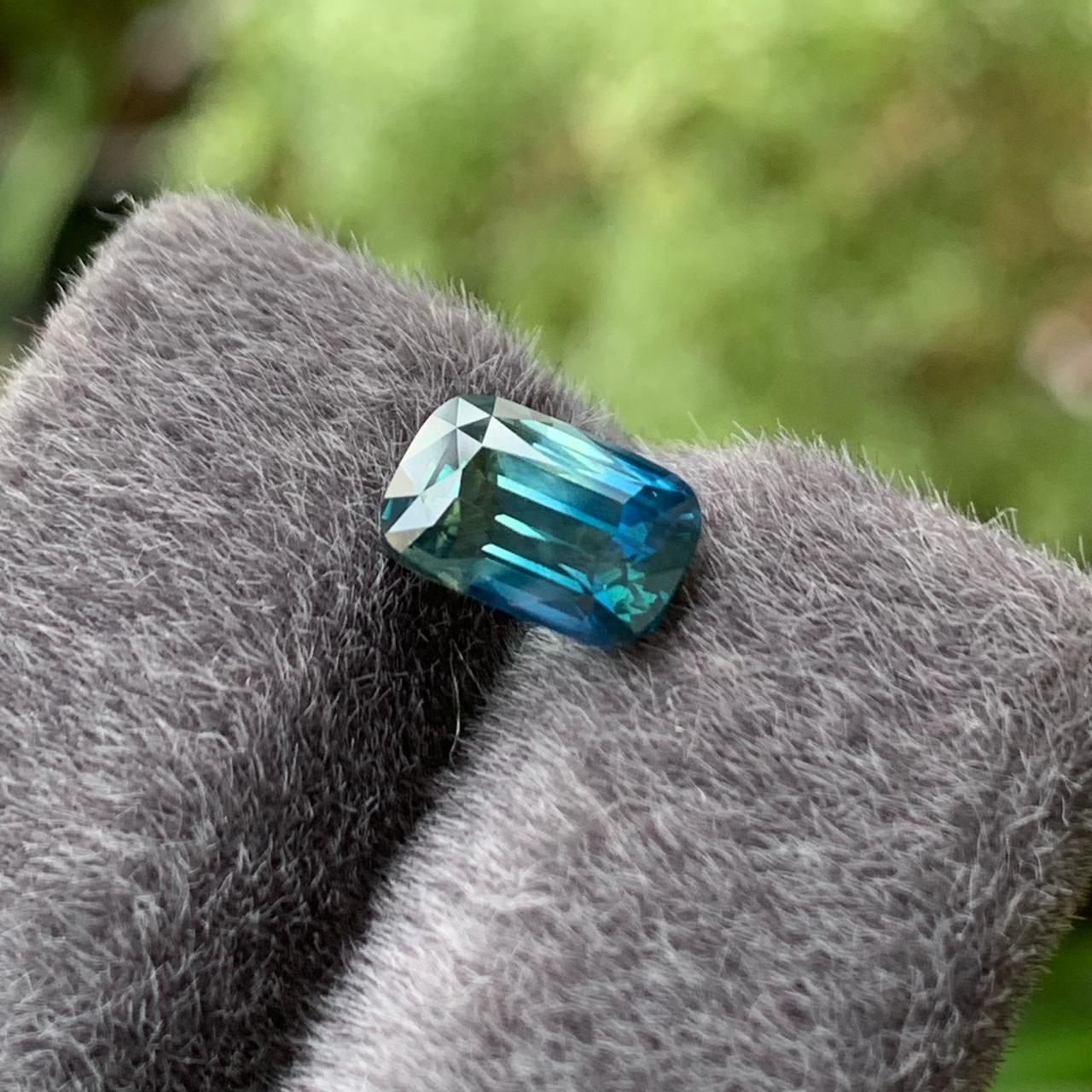 Natural Green Sapphire 2.24 ct Cushion – Madagascar