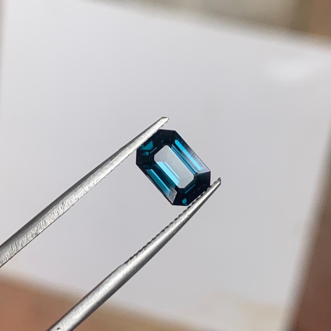 1.34 Ct Natural Gahno Cobalt Spinel-1.34 | Emerald Cut Super Rare Gemstone