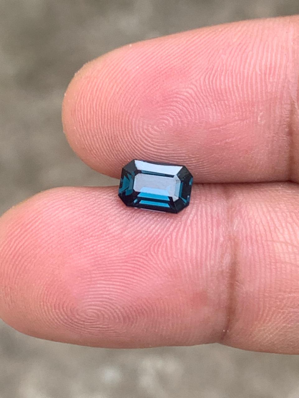 1.34 Ct Natural Gahno Cobalt Spinel-1.34 | Emerald Cut Super Rare Gemstone