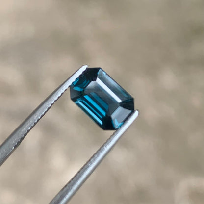1.34 Ct Natural Gahno Cobalt Spinel-1.34 | Emerald Cut Super Rare Gemstone