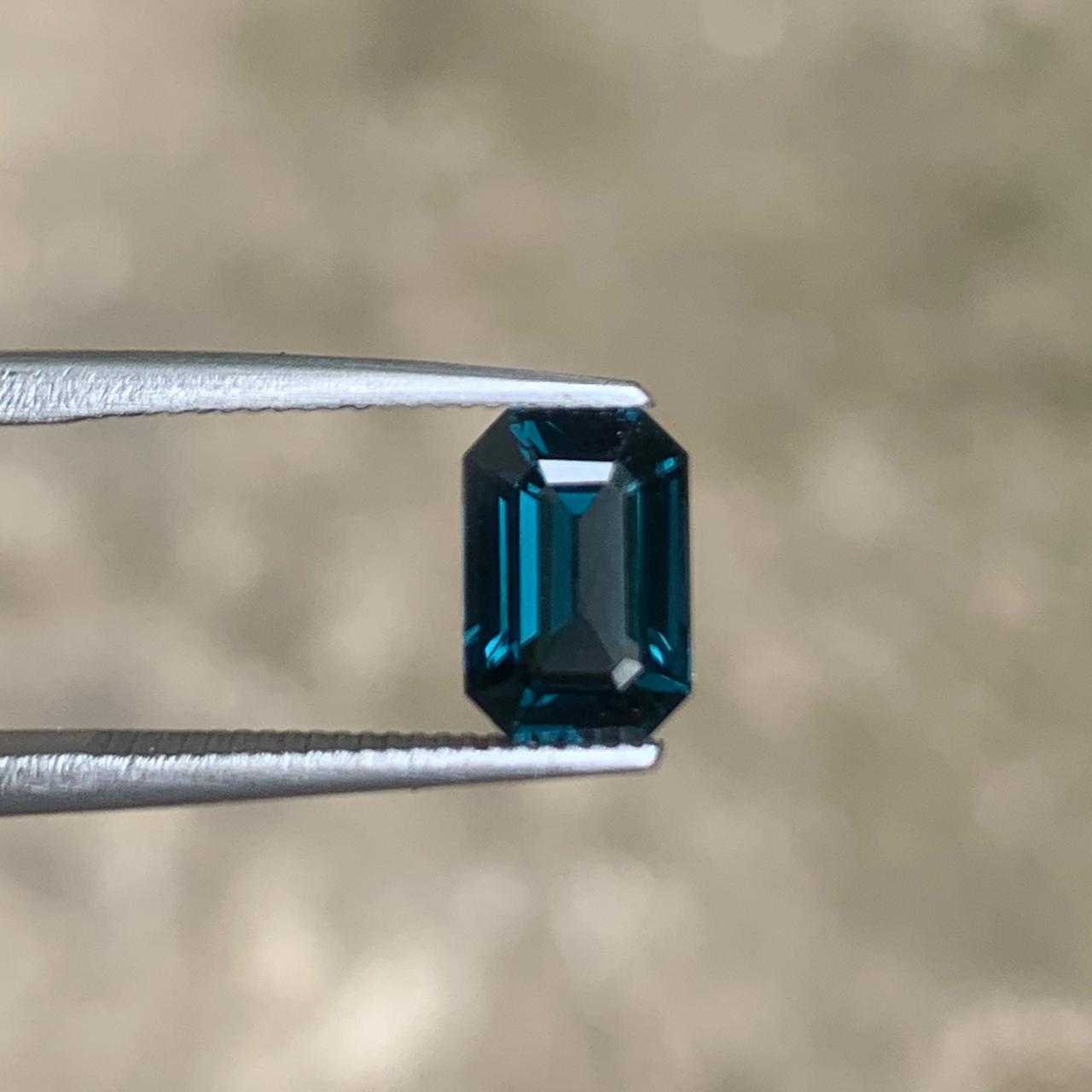 1.34 Ct Natural Gahno Cobalt Spinel-1.34 | Emerald Cut Super Rare Gemstone