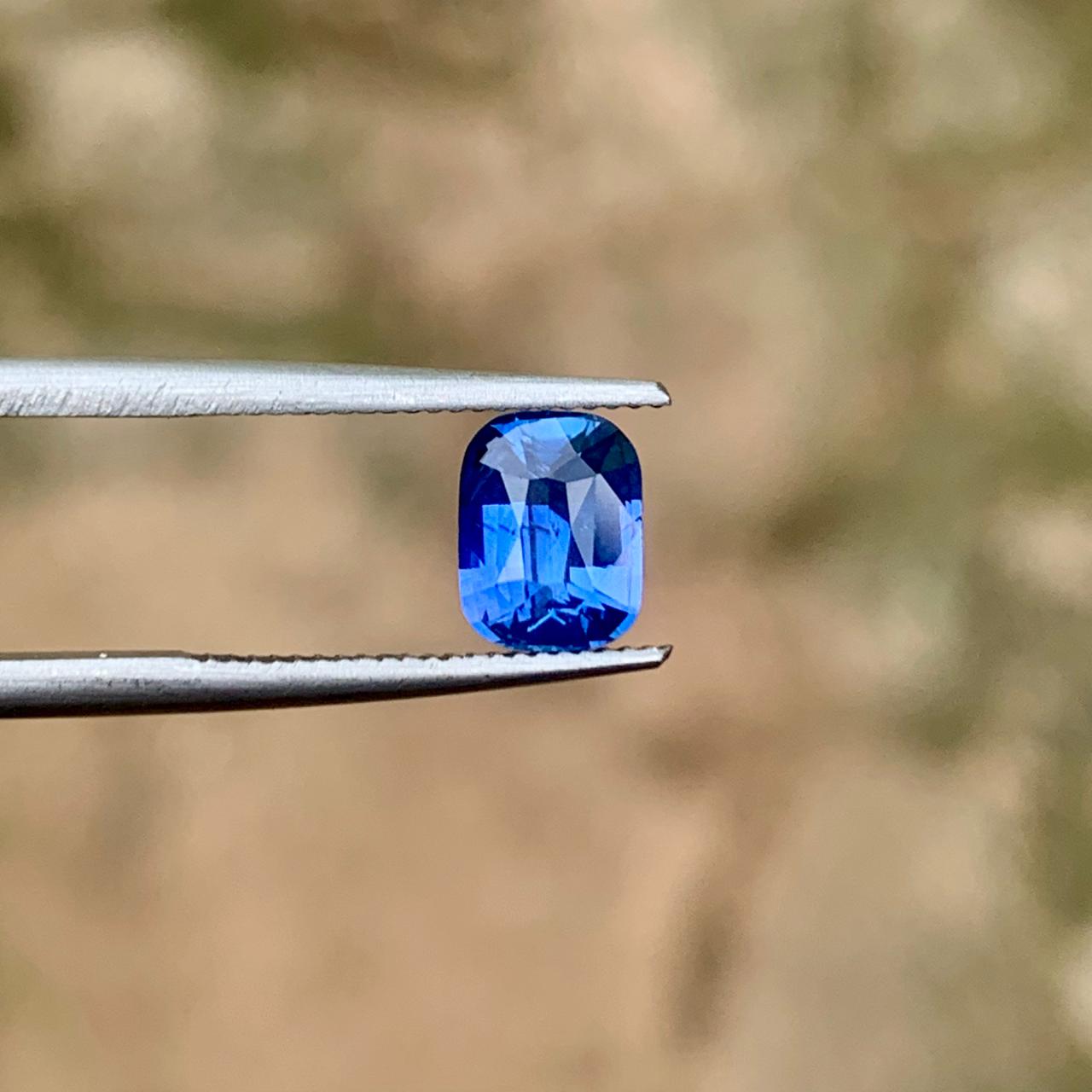 1.03 Ct Natural Unheated Blue Sapphire | Loose Gemstone Ceylon Origin