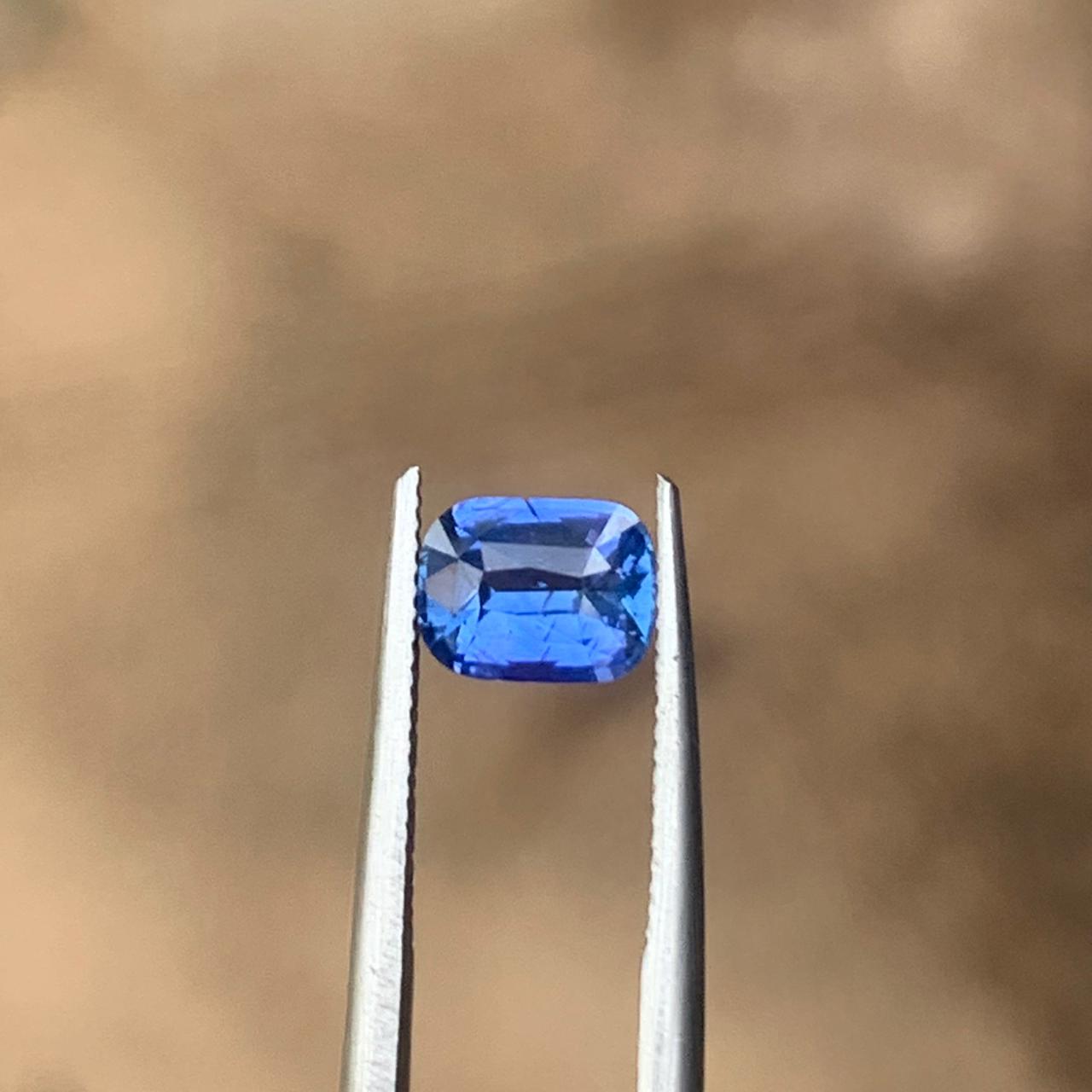 Unheated Vivid Blue Sapphire 1.03 ct Cushion – Sri Lanka