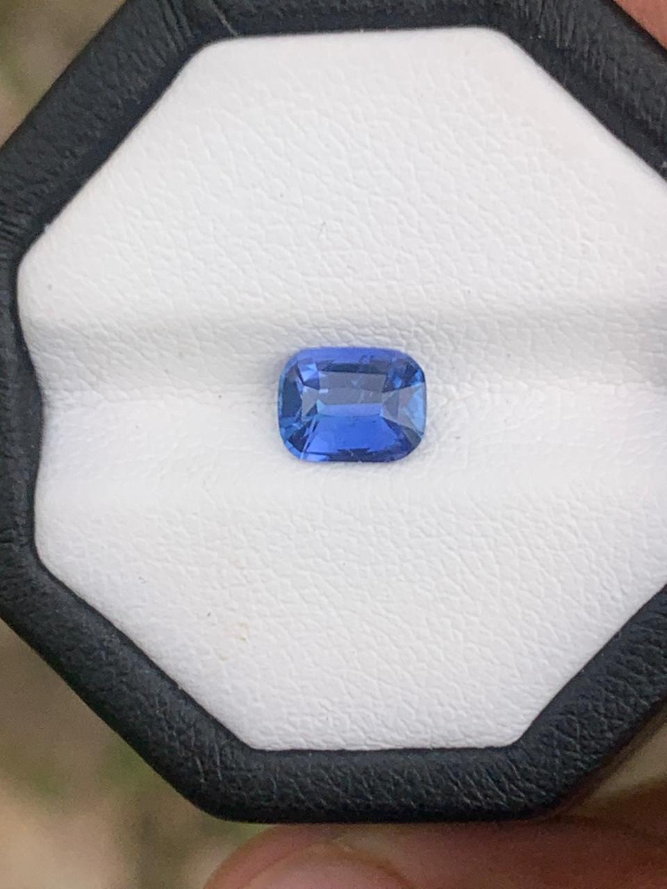 1.03 Ct Natural Unheated Blue Sapphire | Loose Gemstone Ceylon Origin