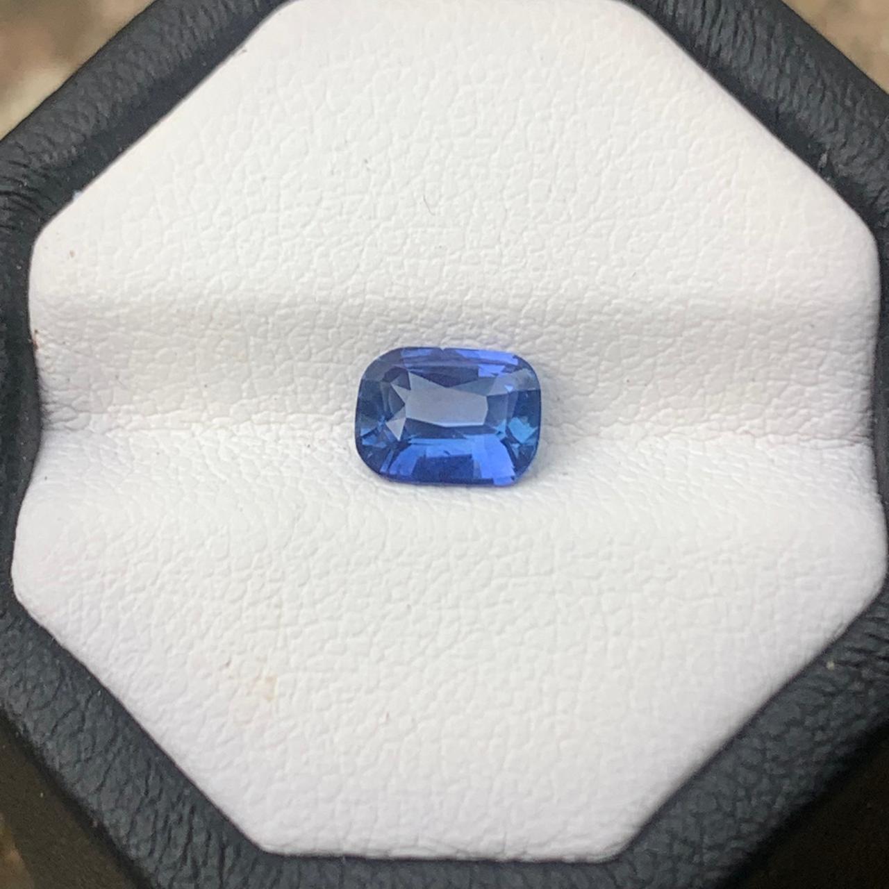 Unheated Vivid Blue Sapphire 1.03 ct Cushion – Sri Lanka